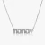 Import 18k gold plated 925 sterling silver nana diamond dainty word necklace jewelry from China