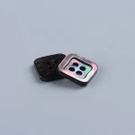18L 4 Holes High Quality Custom square  special edge Black mother of pearl  Shell button for clothing shirt dress