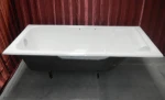 1.8m big spare bathtub cast iron bathtub hot sale in Russia
