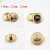 Import 18mm 22mm 25mm Round Custom logo design stock metal snap buttons for clothing from China