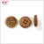 Import 18mm Engraved Classic Natural Wooden Buttons Manufactory,  Custom Laser Clothing Garment Wood Button from China