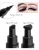 Import 2 in 1 eyeliner liquid private label stamps seal eyeliner pen waterproof quick-dry gel eye liner pencil from China