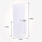 2 pack kitchen accessories clear acrylic storage organizer plastic container box
