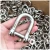 Import 2 Pieces 3/8 (10mm) Marine Grade 316 Stainless Steel Forged D Shackles for Heavy Duty Rigging and Lifting from China