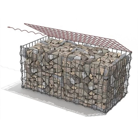 200x100x50 welded gabion stone cages galvanized gabion boxes