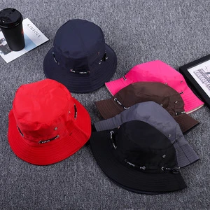2018 Bucket Hats New Decorate Fashion Unisex Caps Summer Cotton Fishing Cap
