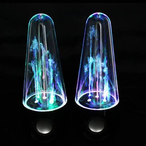 2018 new arrivals water dancing bluetooth speaker Support Computers Music with LED Light