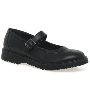 2019 children black leather school shoes wholesale kid school shoes girls