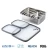 Import 2019 hot selling 3pcs Metal Food Storage Lunch Containers  leak proof with PP lid from China