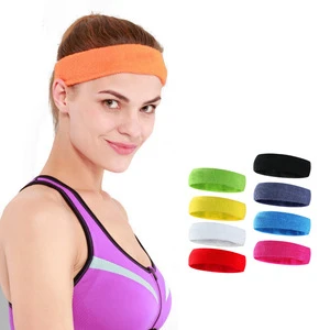2019 New design custom fabric  cotton headband sport sweatband for men and women