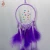 Import 2019 Wholesale Beautiful Design Bright Purple Fluffy Goose Feather Dream Catcher for Room and Car Hanging Decoration from China