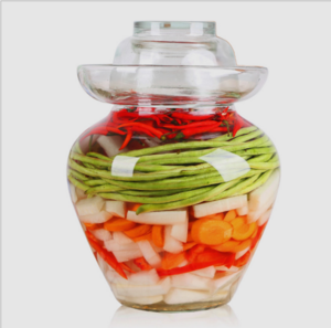 2020 chinese vegetables glass jar bottle for pickle