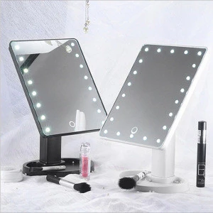 2020 Hot Selling Product LED Makeup Mirror Desktop Vanity Mirror With Lights Portable Lighted Cosmetic Mirror