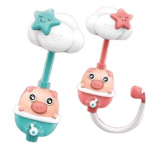 2020 Konig Kids Electric Pumping Animal Cartoon Pig Shower Sprinkler Toy Play Water Baby Bath Toy