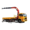 2020 Longwin Dongfeng truck chassis SANY PALFINGER 6 ton mobile truck crane with folding arm