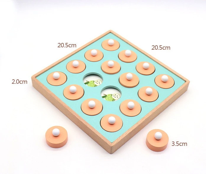 2020 Montessori WMC001 Wooden Logical Training Intelligence  Memory chess game for kids educational toy
