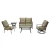 Import 2020 new item outdoor furniture cast aluminum furniture garden sofa set from China