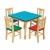 Import 2020 solid pine wood kids study table with chairs for kindergarten from China