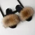 Import 2020 Wholesale hot style custom style ladies fox fur fur slipper summer big fur slides from China