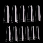2020 Wholesale NEW Nails Clear/Natural False Artificial Fingernails long French half cover coffin Nail Tips
