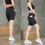 2021 Custom Logo Yoga Shorts Hot Sale Yoga Sports Shorts Tight Yoga Shorts With Pockets