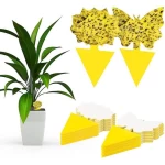 2021 Hot Garden Yellow Butterfly Shape Parterre Sticky Glue Insect Fly Killer Traps
