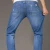 Import 2021 Light blue pants Stock Men Jeans  Casual Style Long Trousers Straight Leg pants Wholesale denim jean custom from China