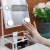 Import 2021 New Hollywood desktop stand makeup cosmetic table mirror with led bulbs lights from China