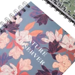 2023 Wholesale Stationary A5 Wire Binding Note Book Hardcover Journal Custom Diary Lined Spiral Notebooks