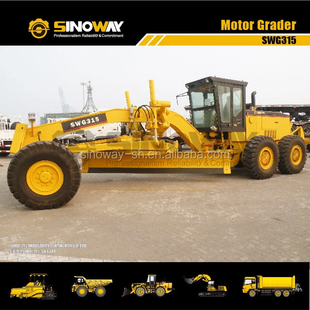 228KW/315HP Motor Grader SWG315 With three shank ripper for sale