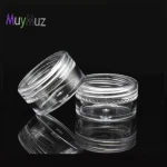 2.5 g 10g 15g 20g 2.5ml 2.5g 3ml 3g 5ml 5 gram 20m 15ml 30g 30ml 10ml cosmetic container makeup sample jar PS clear plastic jar