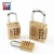 Import 3 digital combination Brass combination luggage mailbox lock suitcase brass number padlock from China