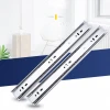 3 fold furniture hardware cabinet ball bearing drawer slide rail channel price