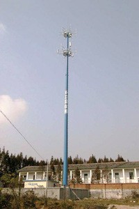 30 meters gsm cell telecom telecommunication galvanized single steel tube tower