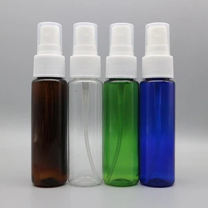 30 ml pet spray travel packing transparent amber blue green plastic bottles with sprayers