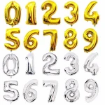 32inch Rose Gold Digit Foil Balloons Number Air Balloon for Wedding Birthday Decorations Event Party Supplies