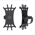 360 Rotating Silicone Universal Bicycle Mobile Phone Holder Motorcycle Handlebar Adjustable Mount Stand for 4