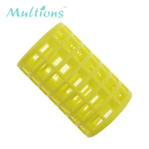3.6cm 6pcs Plastic yellow portable wholesale DIY hair styling hair roller curlers