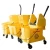 Import 36L volume Mop bucket with side press wringer, Squeezing bucket floor cleaning system with no slip wheels, Yellow from China