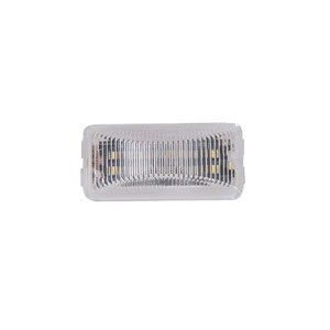 3.75inch 12V tractors lamp accessories Red diodes white lens LED side marker head light