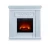 Import 38 inch white Sicilian Harvest Electric Fireplace Radiant Heat Space Heater from China