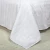 Import 3cm satin stripe white bedding duvet cover set 100% cotton hotel bed linen sheet from China