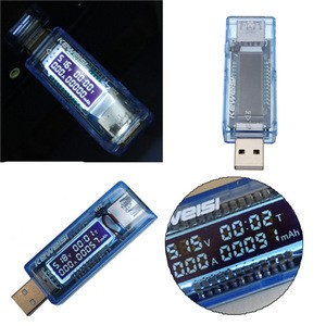 3V to 9V 3A LCD Screen USB Voltage Current Meter Power Capacity Mobile Power Supply Power Meter Tester Battery Capacity Tester