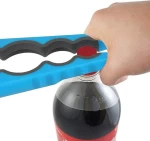 4 in 1 Manual Can Opener Multi-Function Plastic Non-Slip Jar Bottle Opener for Opening Stubborn Cans