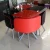 Import 4 seater restaurant furniture glass dining table round from China