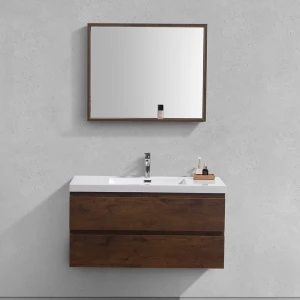 42 Inch Luxury Wall Mount Hotel Melamine contemporary bathroom vanity