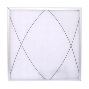 490*490*22MM Factory hot sell Washable G4 panel tiled synthetic fiber pre air filter with aluminium frame