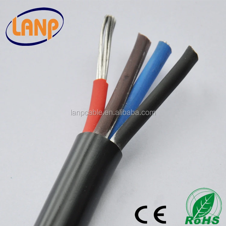 4x10mm2 aluminium PVC wire grounding electric cable