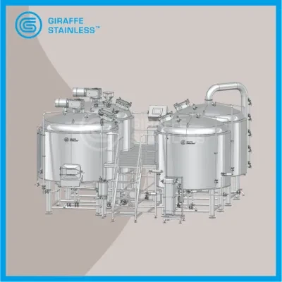 5000L 50hl 40bbl Stainless Steel Beer Brewing Equipment Brewhouse Microbrewery System