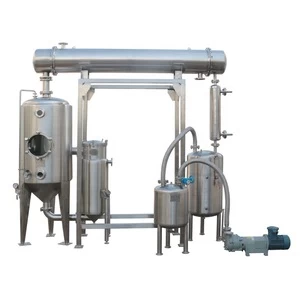 500L/H solvent recovery high efficient single effect evaporator